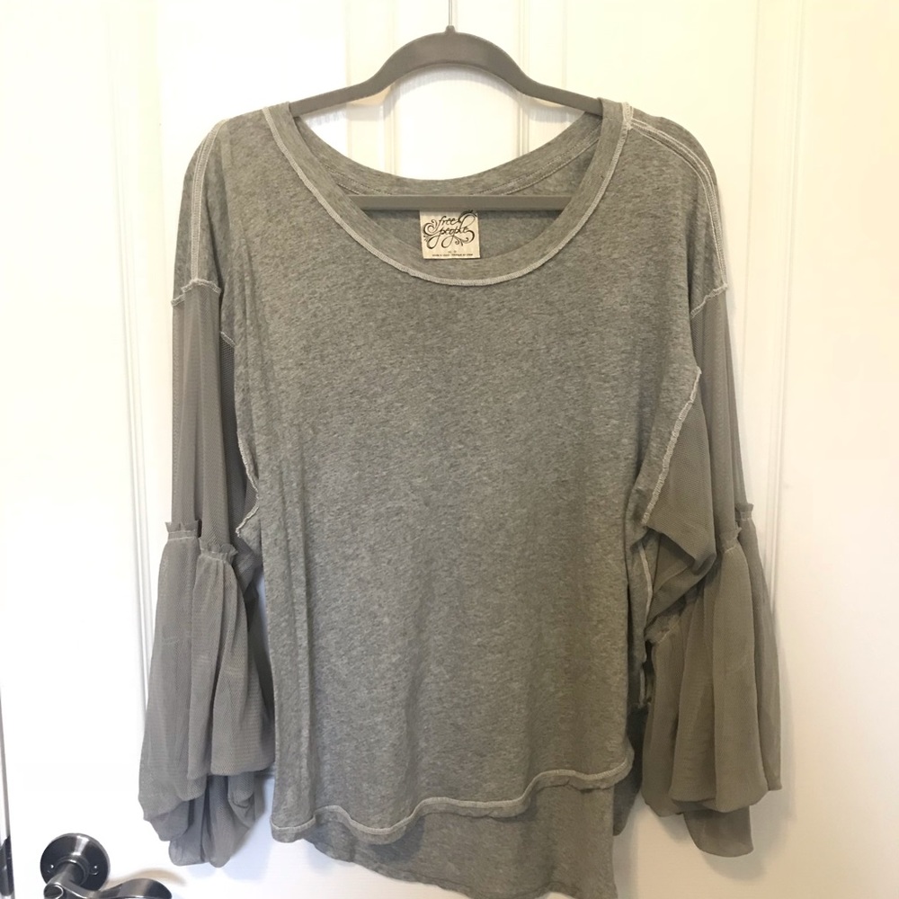Free people bell sleeve blouse